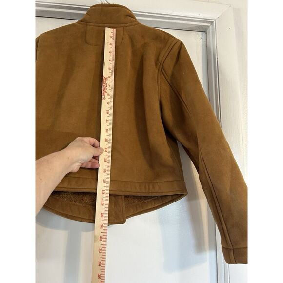 Country Cheyenne Collection Clothing Co Faux Suede Plush Shearling Jacket L - Picture 7 of 13